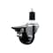 Service Caster 3'' Soft Rubber Swivel 1-1/2'' Expanding Stem Caster with Brake SCC-EX20S314-SRS-PLB-112 - alternate 1